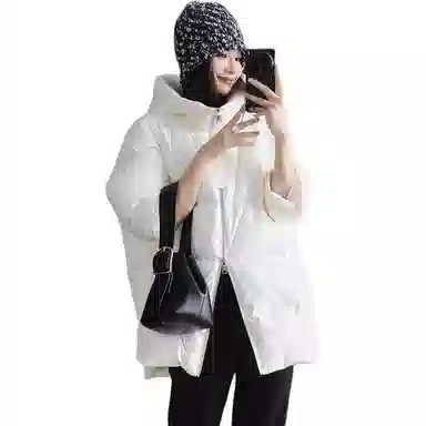 美洋 奶泡鹅绒防泼水面包羽绒服 女款