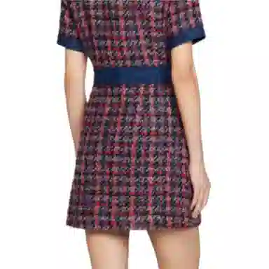 Sandro Colorblock Zip Waist Dress