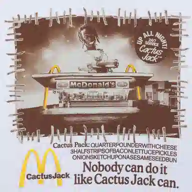 Travis Scott Cactus Jack x McDonald's Vintage Action T-Shirt