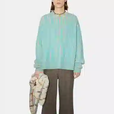 Acne Studios FW22 Pullover Sweater Turquoise Blue