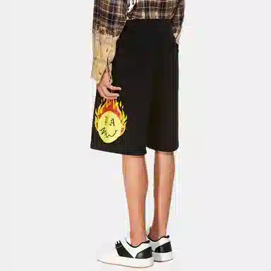 Palm Angels Burning Head Shorts