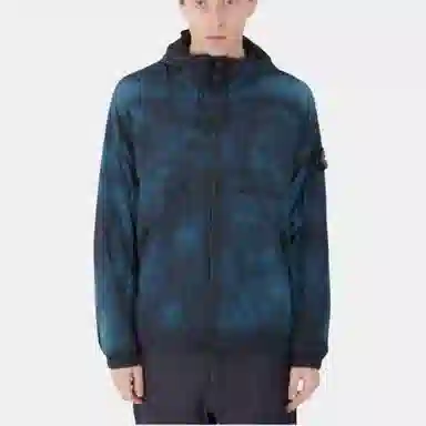 Stone Island Skin Touch Nylon-TC Jacket Blue Mix