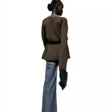 ZARA V-Neck Knit Sweater