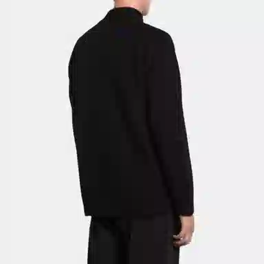 Stone Island Ghost Pieces Black Knit Zip Sweater