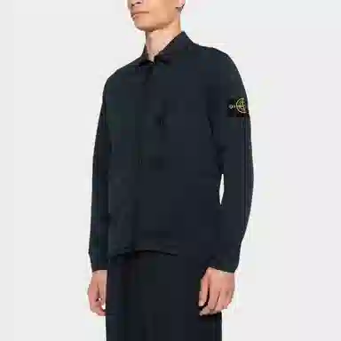 Stone Island Long Sleeve Zip Polo Shirt