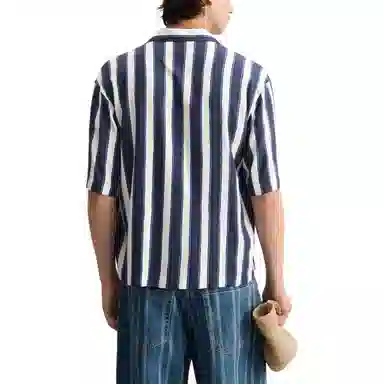 ZARA Striped Short Sleeve Shirt