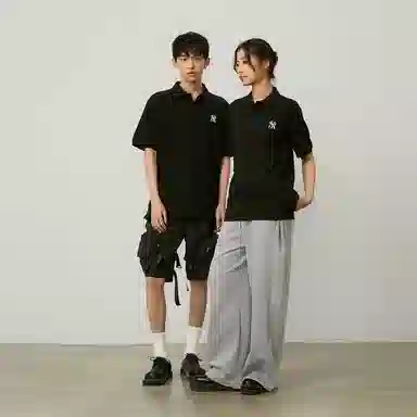 MLB Basic Logo Polo Shirt Black