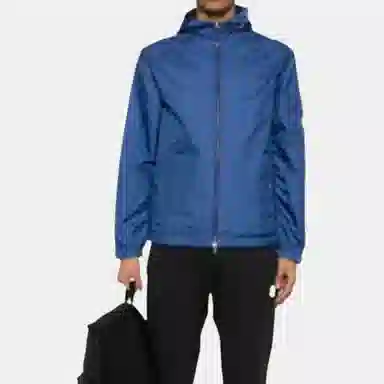 Moncler Hooded Jacket Blue