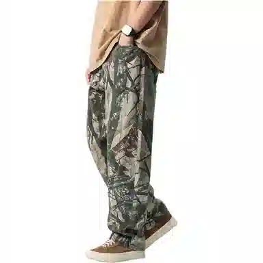 赞仕 美式潮牌水洗复古街头潮流直筒长裤休闲裤 男款