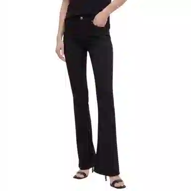 Armani Exchange AE FW24 High Waist Cotton Pants Black