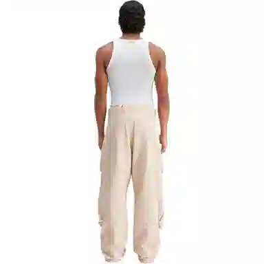 Jacquemus Wide Leg Pants Beige