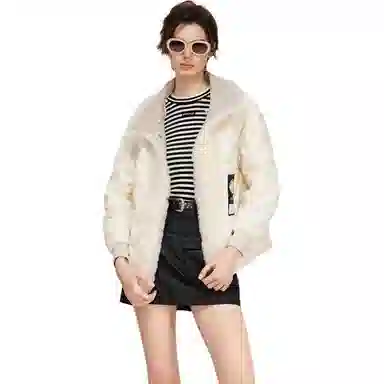 PINKO FW25 Fur Collar Down Liner Coat Set