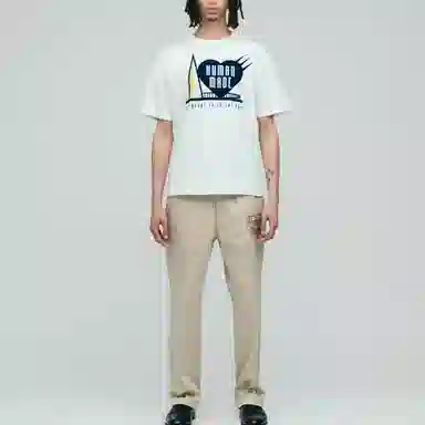 HUMAN MADE SS25 Heart Flocked Tee