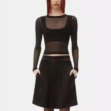 Alexander Wang SS23 Black Long Sleeve Tee