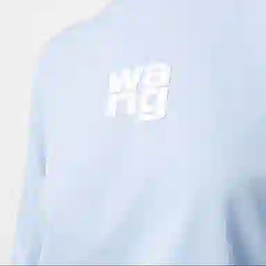 Alexander Wang Logo Long Sleeve T-Shirt Blue