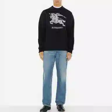 Burberry SS23 Logo Embroidered Pullover
