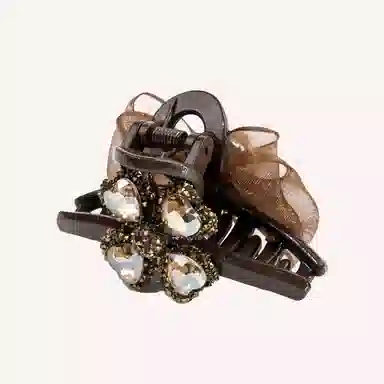 卡铂雅 小众设计港风气质复古镶钻极简高级感 发夹 女款