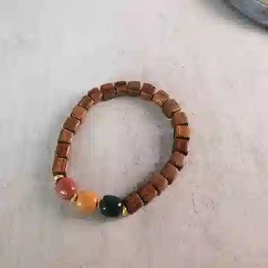 卓禹 多彩多福 黑花梨文玩珠串 新中式国潮佛珠手饰 花梨木 木作手串 男女同款情侣款