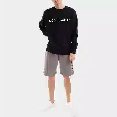 A-COLD-WALL* SS22 Logo Crewneck Sweatshirt Black