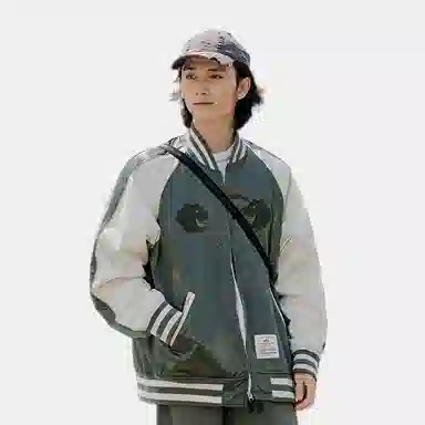 Alpha Industries SS24 Tiger Embroidered Baseball Jacket