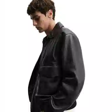 ZARA Casual Pocket Leather Jacket