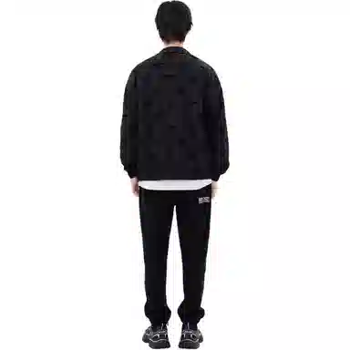 Boy London Letter Print Zip Jacket Black