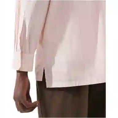 UNIQLO U Series Striped Shirt Light Pink Orange