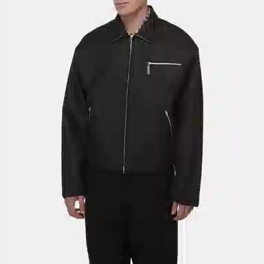 Acne Studios FW23 Denim Zip Jacket Black
