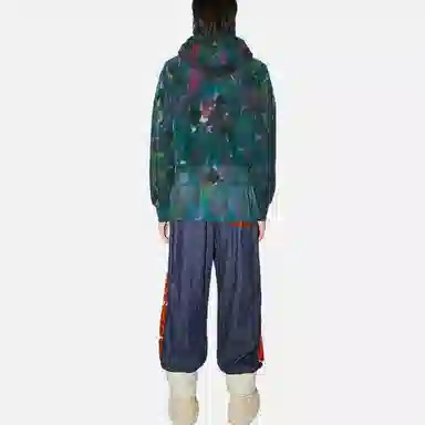 Acne Studios Face Hoodie Green