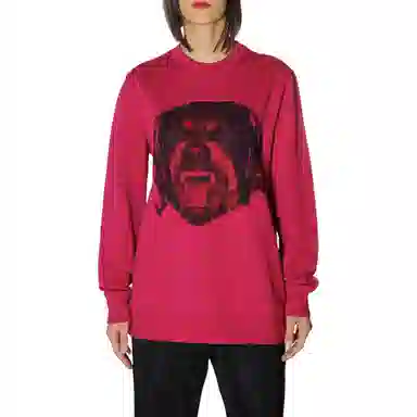 纪梵希 动物印花纯棉套头长袖卫衣 女款