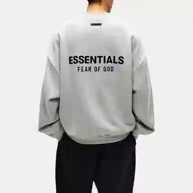 Fear of God Essentials FW24 Holiday Core Crewneck Light Mist Grey