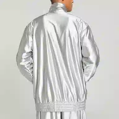 PUMA T7 OVERSIZED METALLIC TRACK JACKET