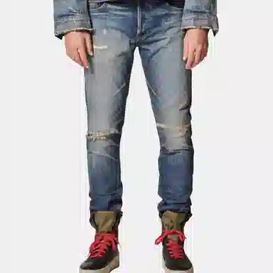 Fear of God Essentials Denim Jeans Distressed Indigo FW20