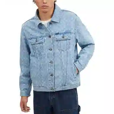 COACH Logo Print Denim Jacket