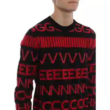 纪梵希 满印圆领长袖毛衣 男款