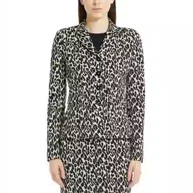 MaxMara Leopard Jacquard Jacket