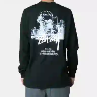 Stussy x MMW LS Tee Black