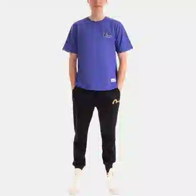 EVISU Logo Sweatpants Black