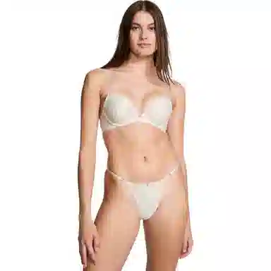 Victoria's Secret Dream Angels Lace Push-Up Bra Coconut White
