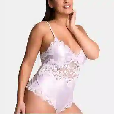 Victoria's Secret Very Sexy Bodysuit Satin Lace