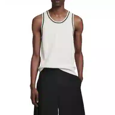 COS Ribbed Tank Top White