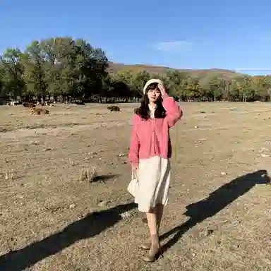 小镇姗姗 纯色宽松针织衫 女款