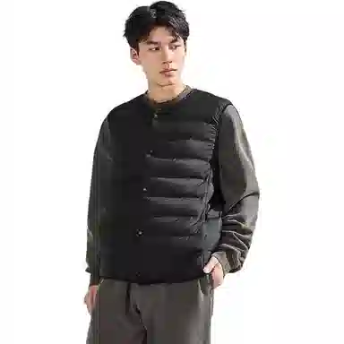 乔丹 男子训练 运动轻薄保暖马甲 男款 黑色