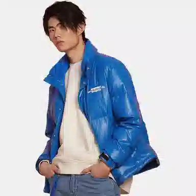 Levi's FW22 Blue Down Jacket