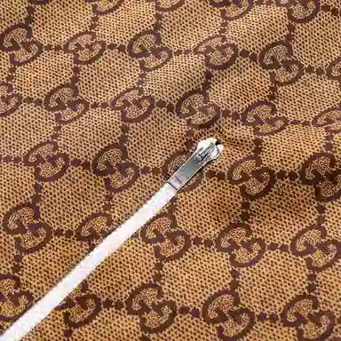 Gucci SS22 Embroidered Logo Dress Brown