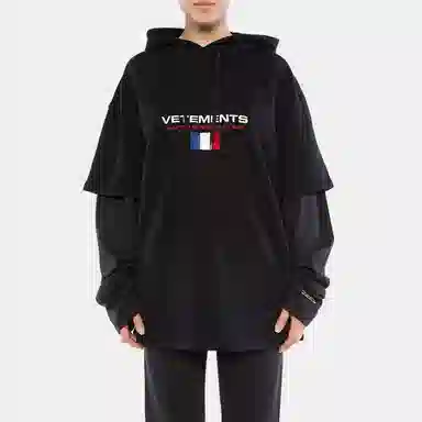 Vetements Hoodie Black