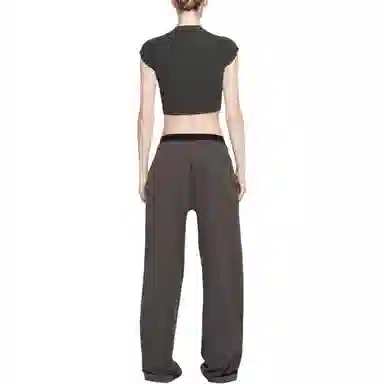 SKIMS New Vintage Cropped Raglan T-Shirt Washed Onyx