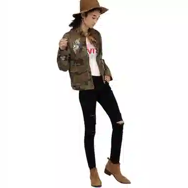 Levis Camo Embroidered Jacket