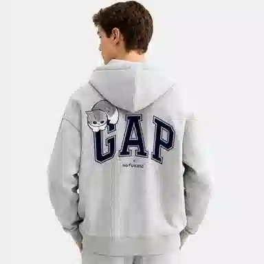 GAP x mofusand Fleece Cat Logo Hoodie