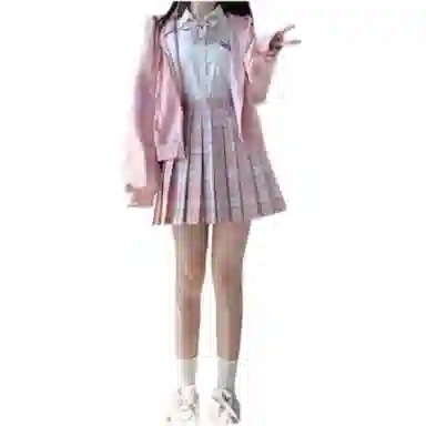 桴生 原创全套甜美学院风休闲短裙 女款